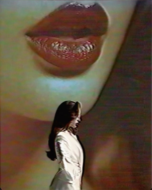 Music video for A$AP Rocky's song D.M.B. (Dat $tick), feat Rihanna, 2022, film still