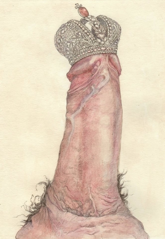 Mykola Tolmachev phallus with crown