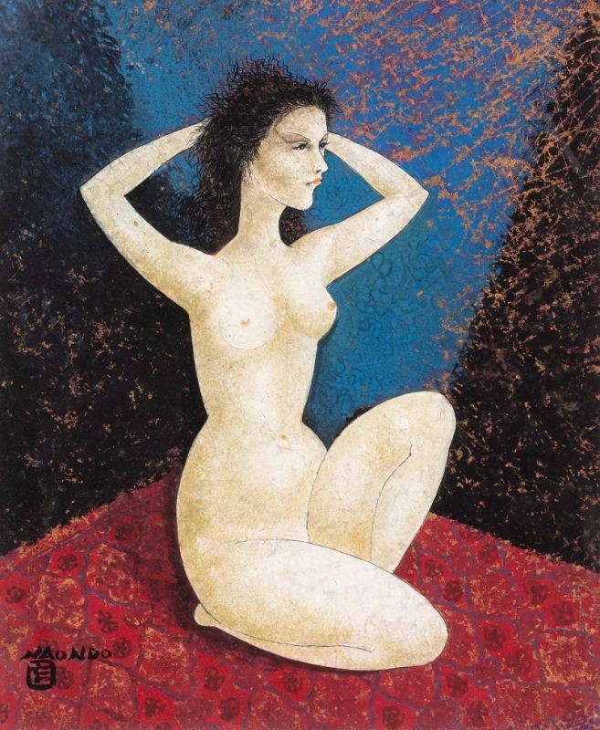 nakamura naondo Seated nude