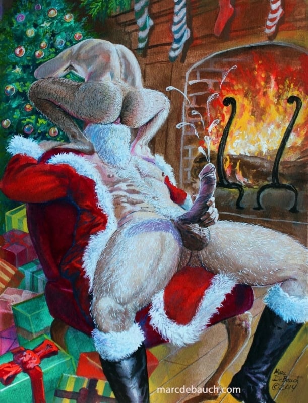 Naughty Santa by Marc DeBauch