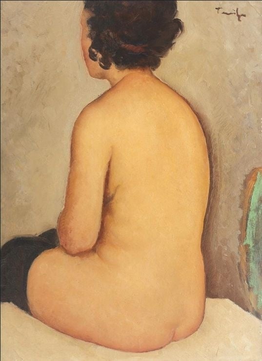 Nicolae Tonitza, Back Nude, 1929 Nicolae Tonitza, Back Nude, 1929