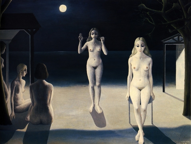 Night Sea by Paul Delvaux