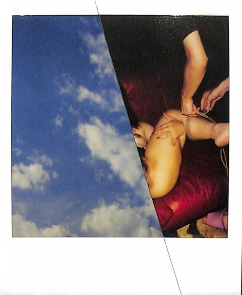 Nobuyoshi  Araki tied nude with sky