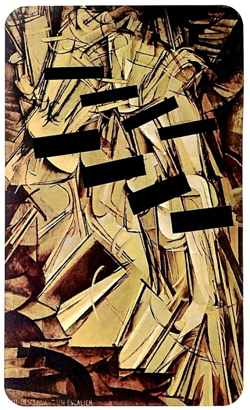 Nude descending a Staircase by Marcel Duchamp by Dan Greenberg