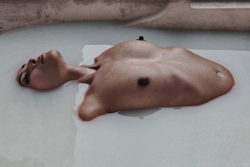 nude girl in bath by Unidentified Japanese photographer. nude girl in bath by Unidentified Japanese photographer.