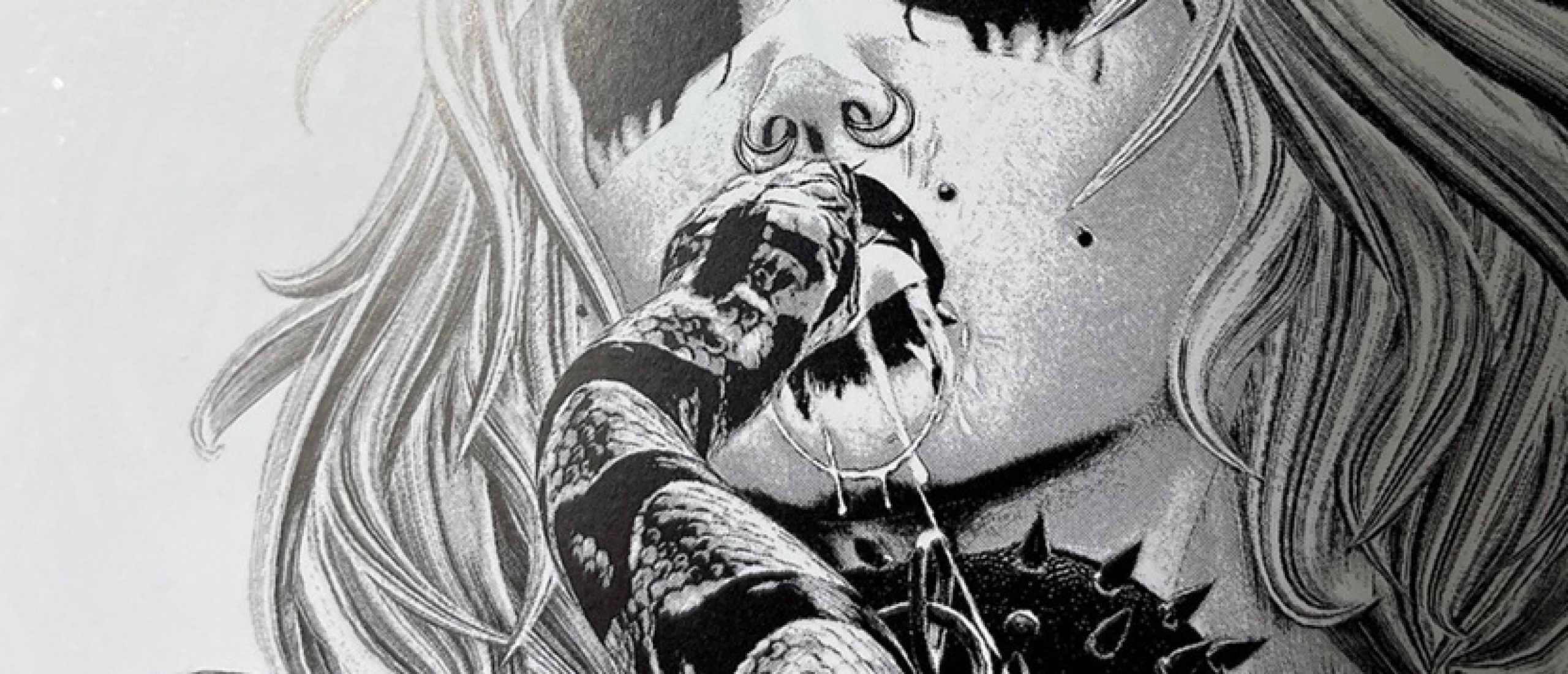 nude goth girl and snake by Perdita Lujuria