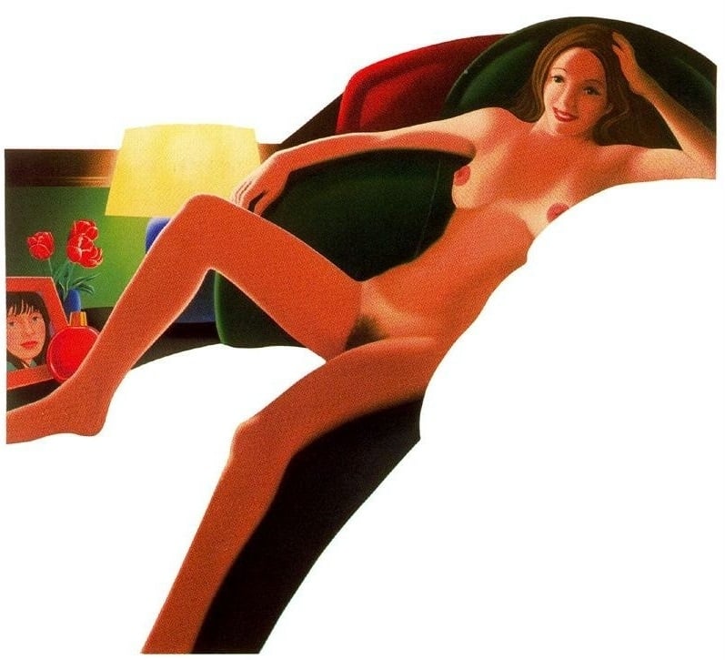 nude in a chair erotic art