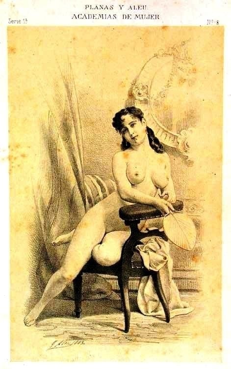 nude in chair by eusebio planas