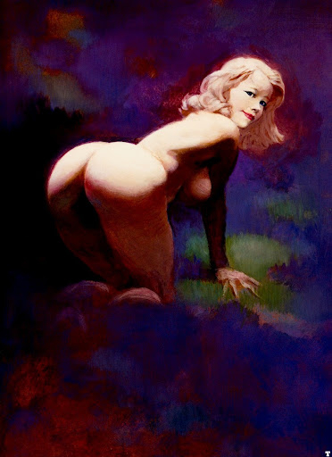 Nude in the moFrank Frazetta nude pin up