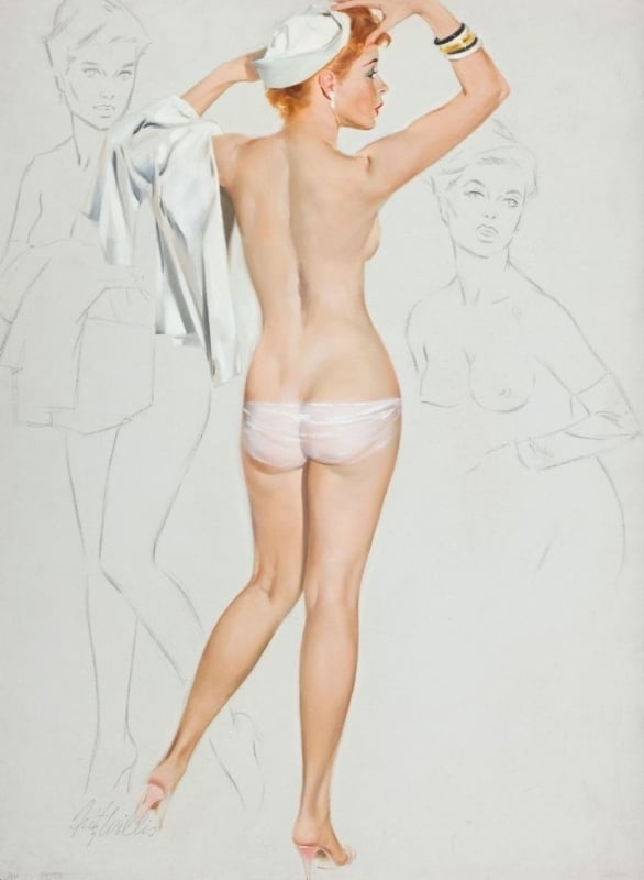 nude pin up from the back fritz willis
