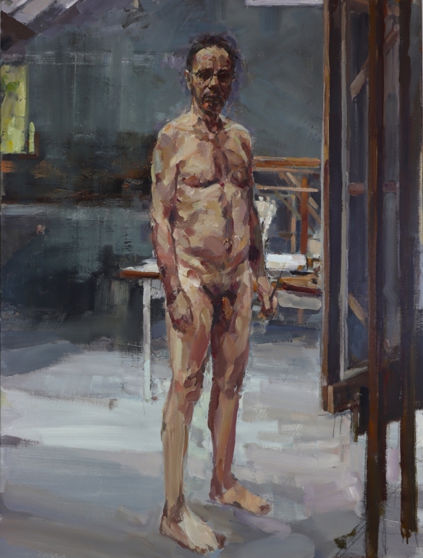 Nude self-portrait by Stephen Scott