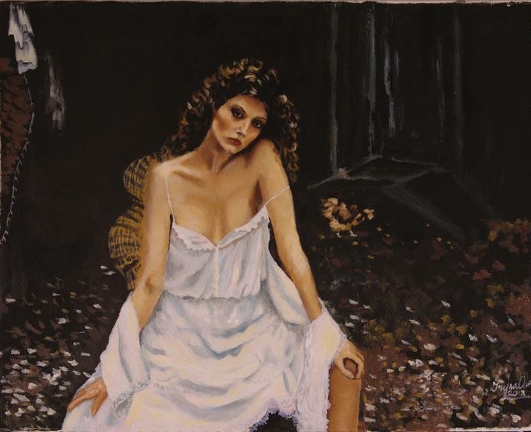 Old Picture Of A Prostitute Painting (2018) by Iryna Oliinyk