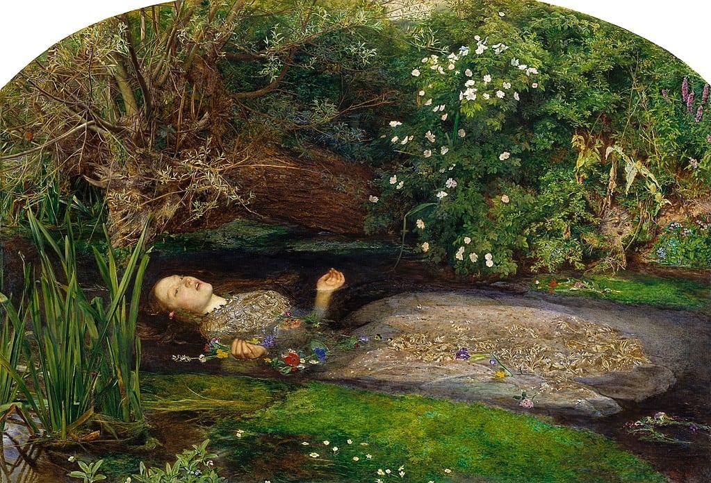 John Everett Millais, Ophelia painting