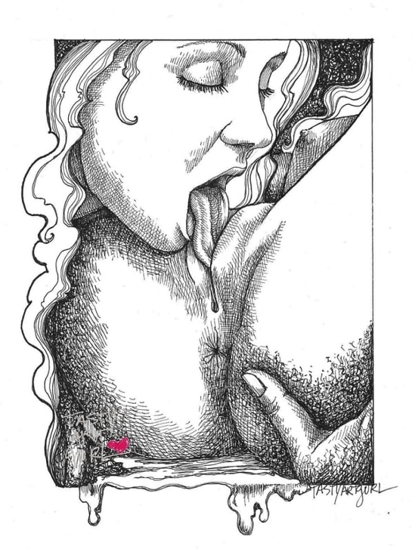 oral sex art by Tasty Art Gurl