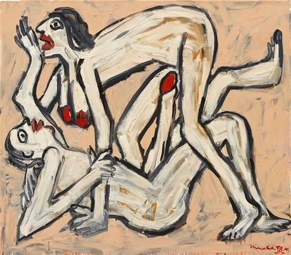 Otto Muehl erotic painting