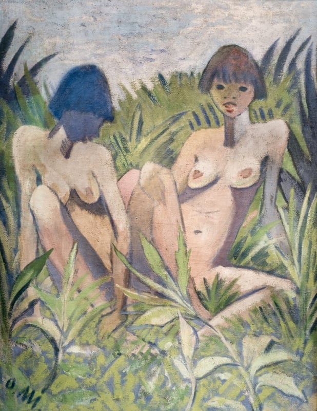 Otto Mueller, Zwei Mädchen im Schilf (Two girls in the reeds)
