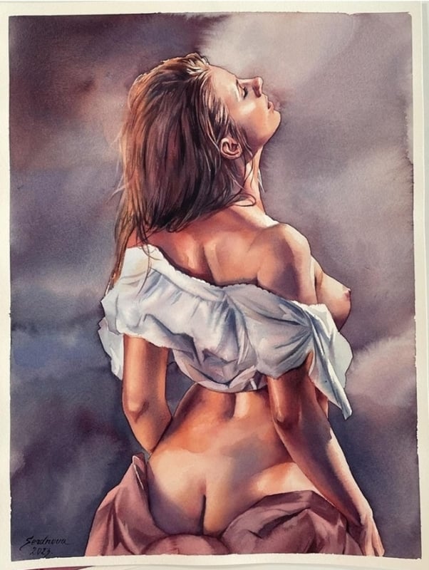 painting by Anastasija Serdnova