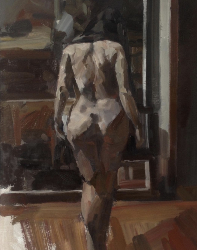 Painting Studio nude by Stephen Scott