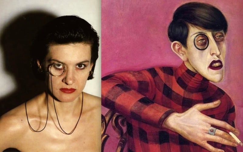 Paloma Picasso by Newton, Sylvia von Harden by Otto Dix