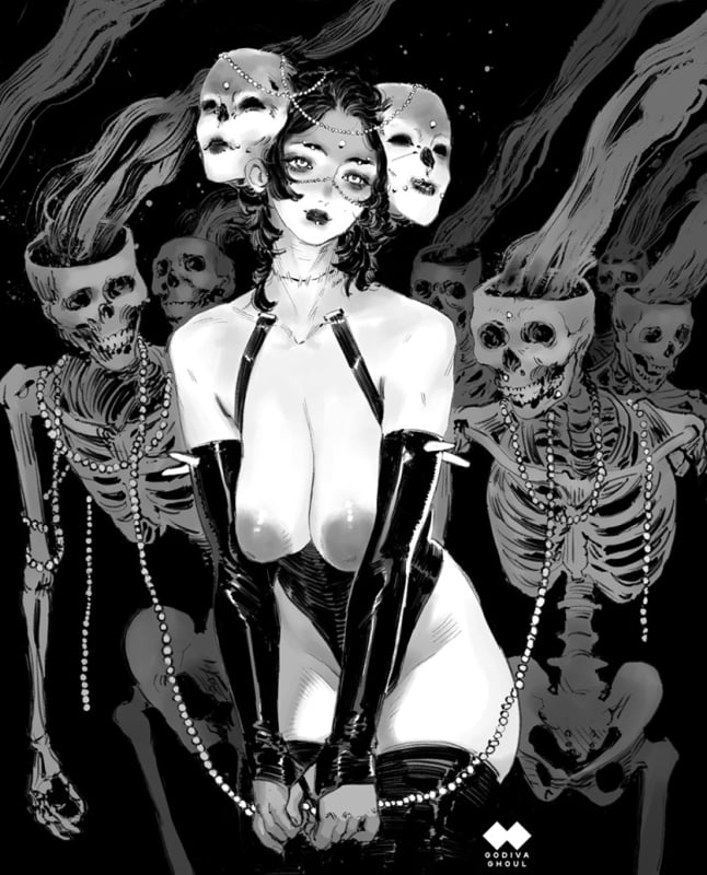 Pelicans by Godiva Ghoul.