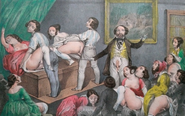 Physiologie des Etudiants de Paris, colored lithograph IV, 1840 – anonymous