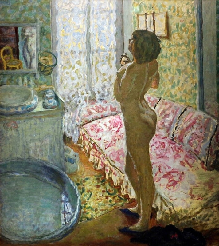 Pierre Bonnard, Nude Against the Light, 1908 Pierre Bonnard, Nude Against the Light, 1908