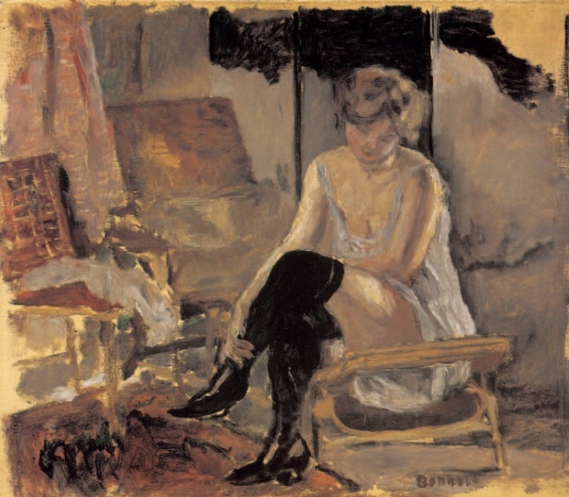 Pierre Bonnard, Young Woman Seated on a Chaise Lounge, 1904 Pierre Bonnard, Young Woman Seated on a Chaise Lounge, 1904