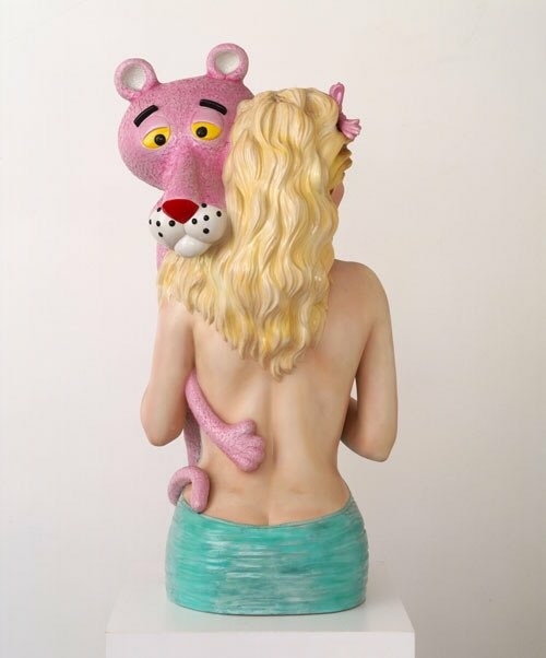 pink panther by Jeff Koons