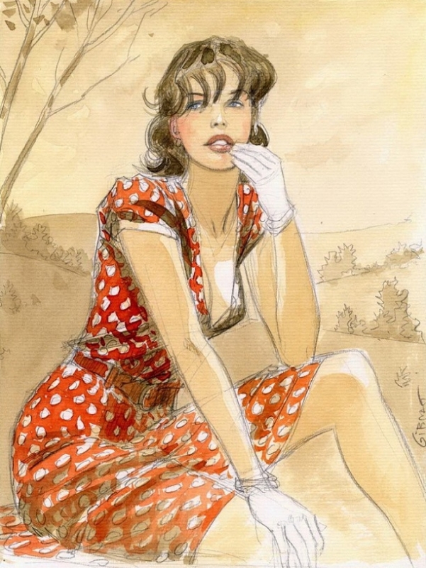 Pinocchia by Jean-Pierre Gibrat drawing