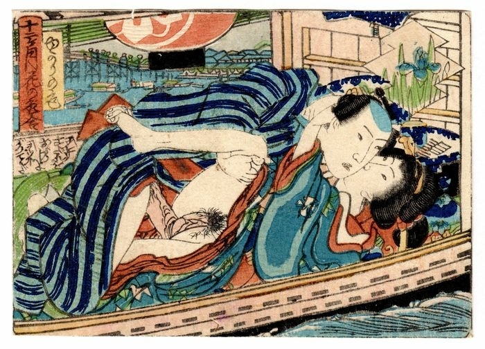 pleasure boat Japanese erotic print