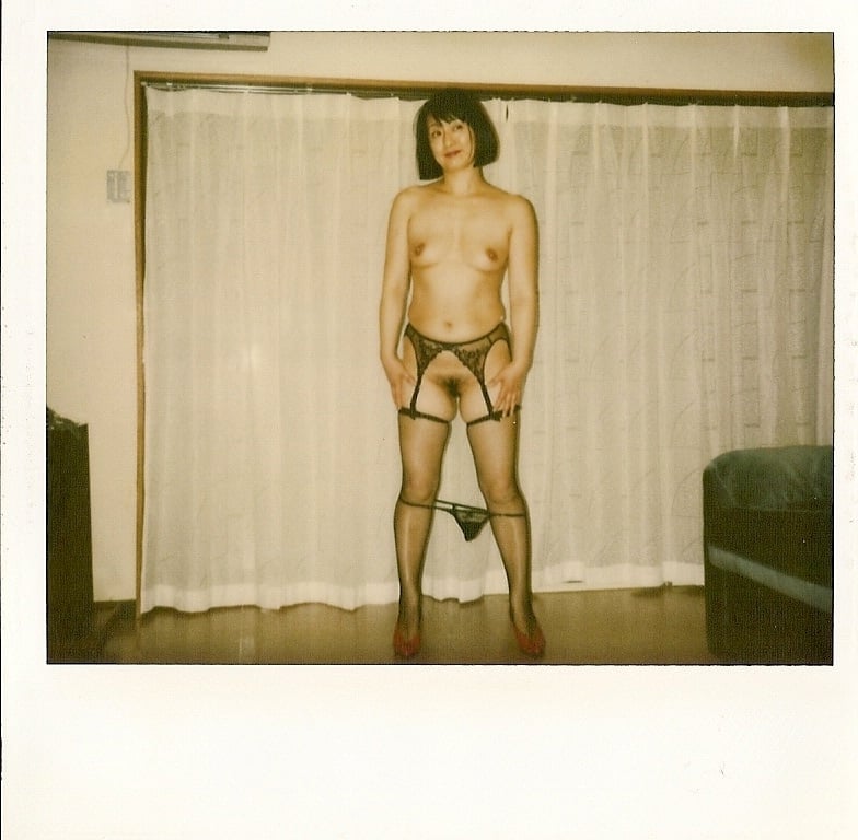 Polaroid depicting a semi nude Atsuko