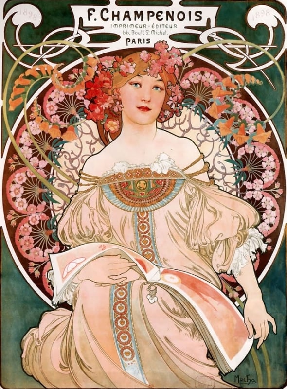 Poster by Alphonse Mucha