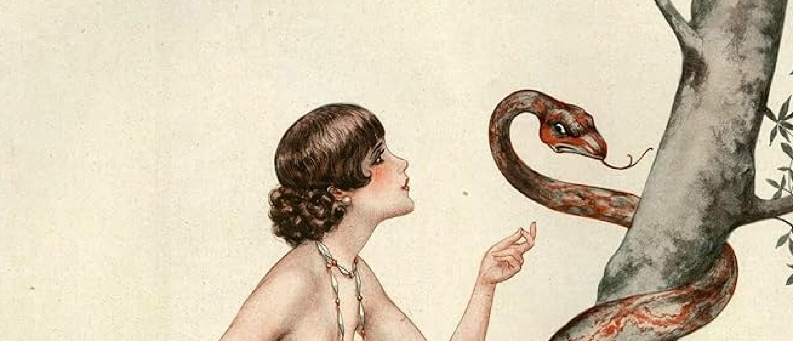 Print 1920s France La Vie Parisienne Magazine Plate - La Revanche D'Eve