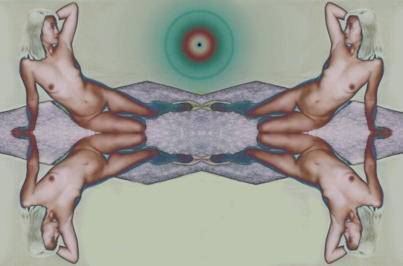 psychedelic art of nude Atsuko