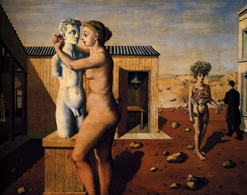 Pygmallion by {Paul Delvaux