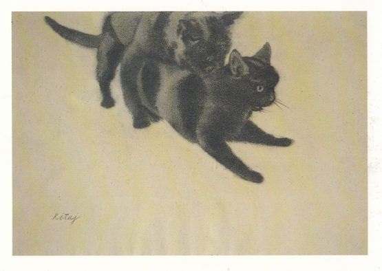 R. B. Kitaj My Cat and Her Husband