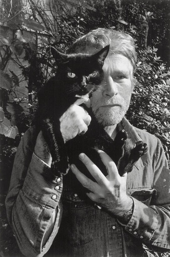 R. B. Kitaj with his cat