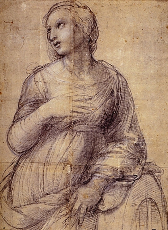Raphael, study for Saint Catherine