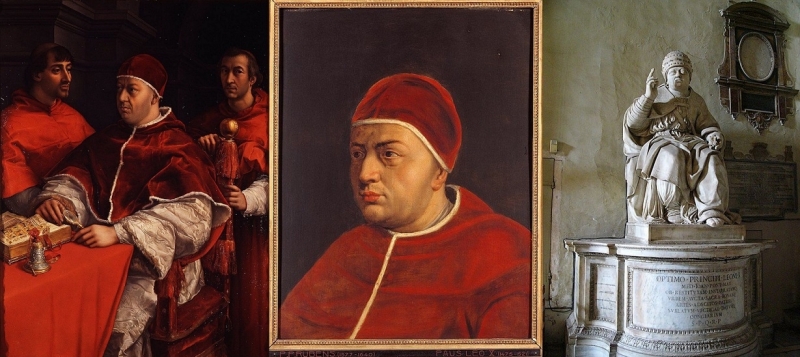 Raphael's Portrait of Leo X with cardinals