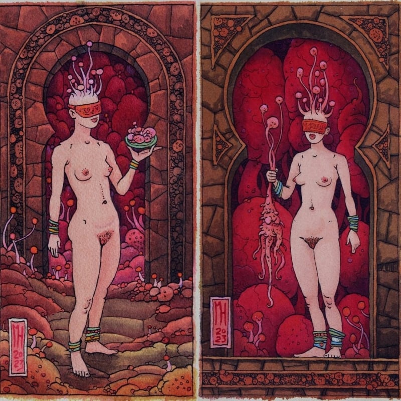 Red Fungus Infection by Michael Hutter