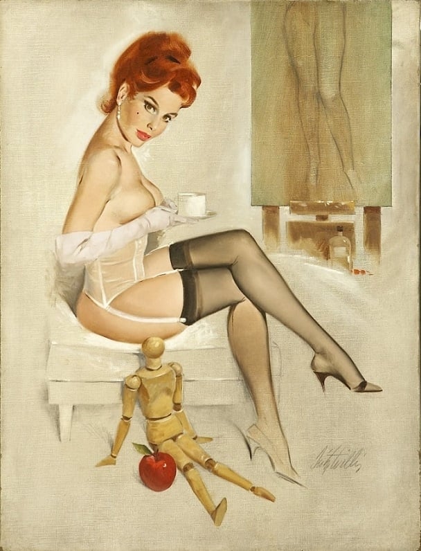 red-haired pin up