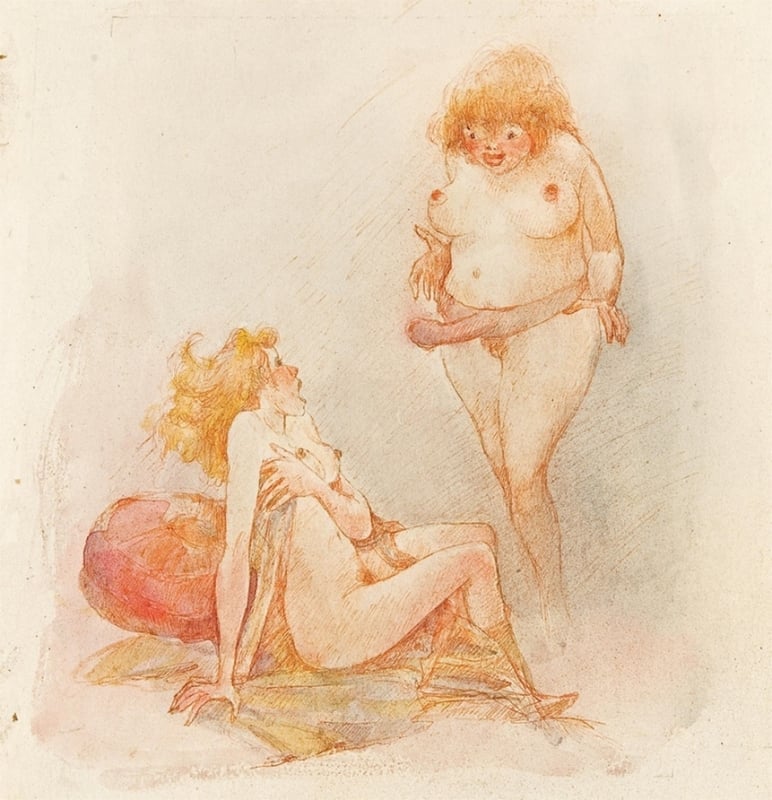 redhead with strap-on by Otto Rudolph Schatz