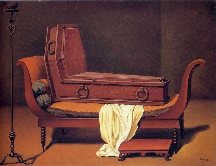 Rene Magritte Perspective: Madame Recamier by David