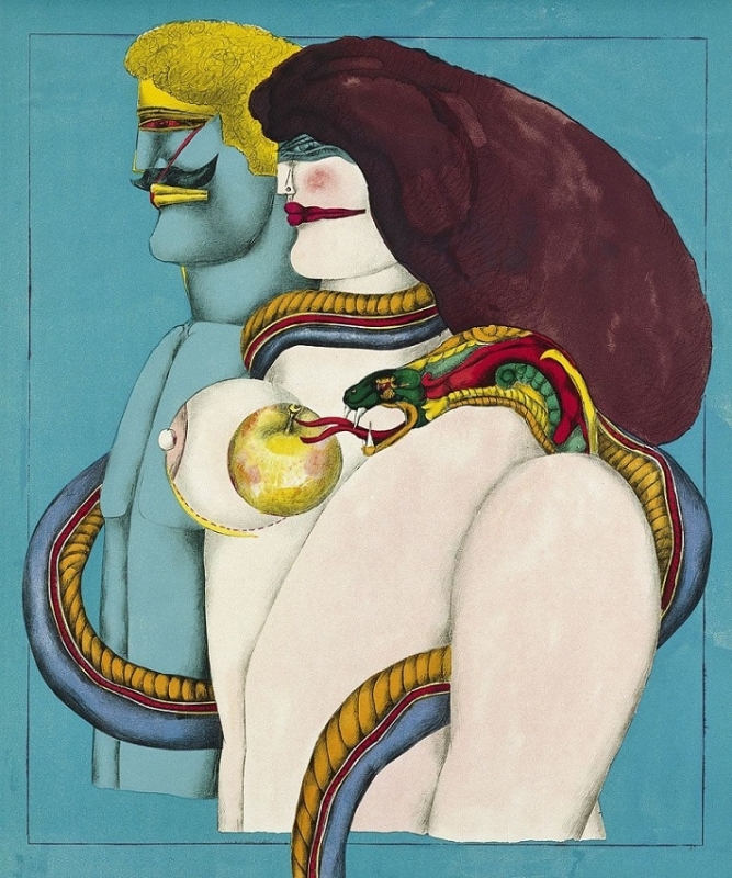 richard lindner Adam and Eve