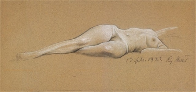 richard muller Lying nude