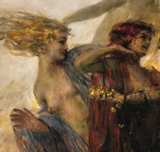 Robert Auer, The Apotheosis of Love, 1924 (detail nude)