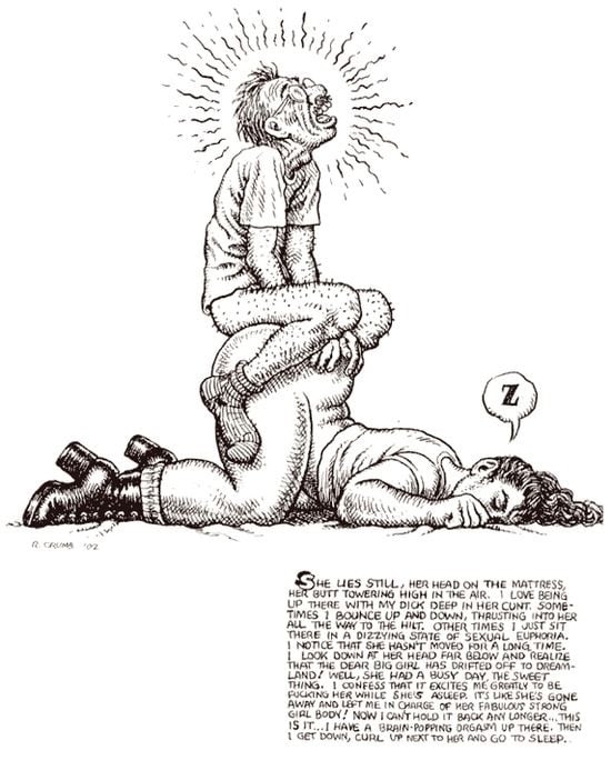 Robert Crumb erotic cartoon