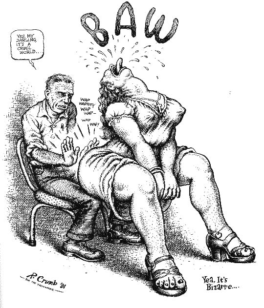 Robert Crumb erotic drawing