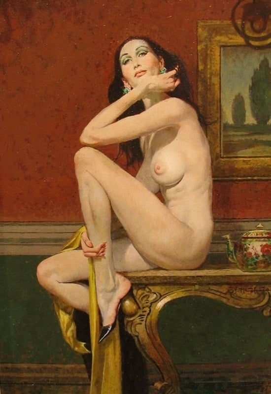 robert mcginnis Seated nude