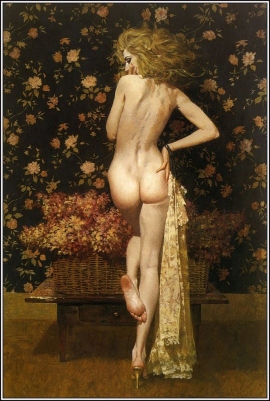 robert mcginnis Standing nude view from behind